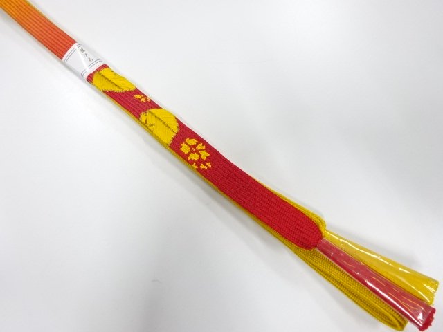 JAPANESE KIMONO / UNUSED KOREI HAND-TIED OBIJIME